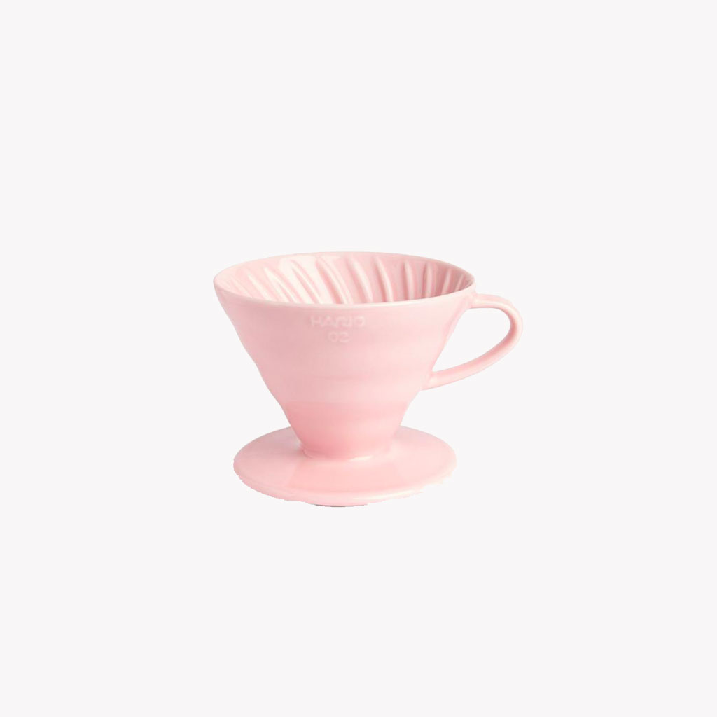 Dripper Hario V60 en porcelaine rose