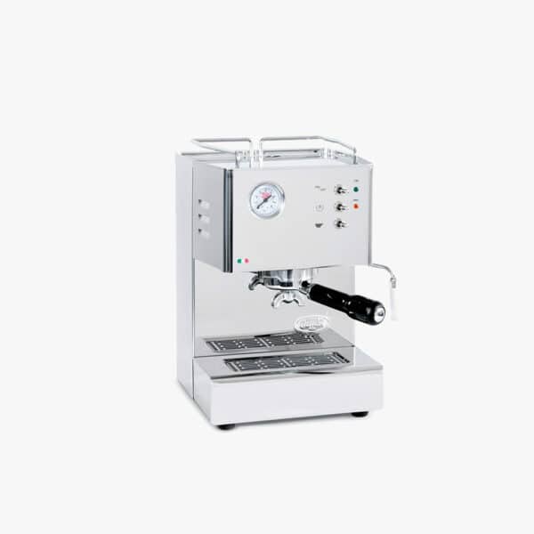 Vue 3/4 de la Quickmill Orion inox